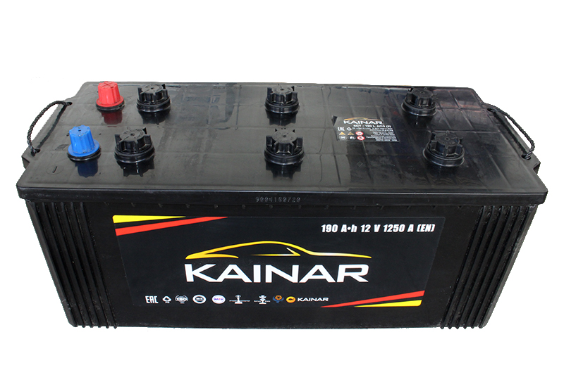 Аккумуляторная батарея KAINAR 6СТ190 (+слева) фотография №1