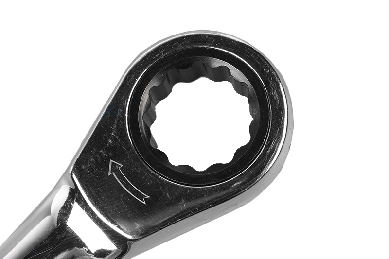 Ключ гаечный накидной с трещоткой 14х17мм ЭВРИКА фотография №2