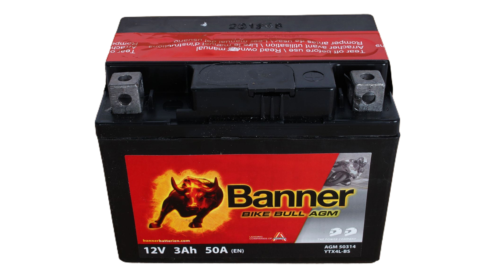 Аккумуляторная батарея BANNER Bike Bull YTX4L-BS 6СТ3 503 014 003 фотография №2