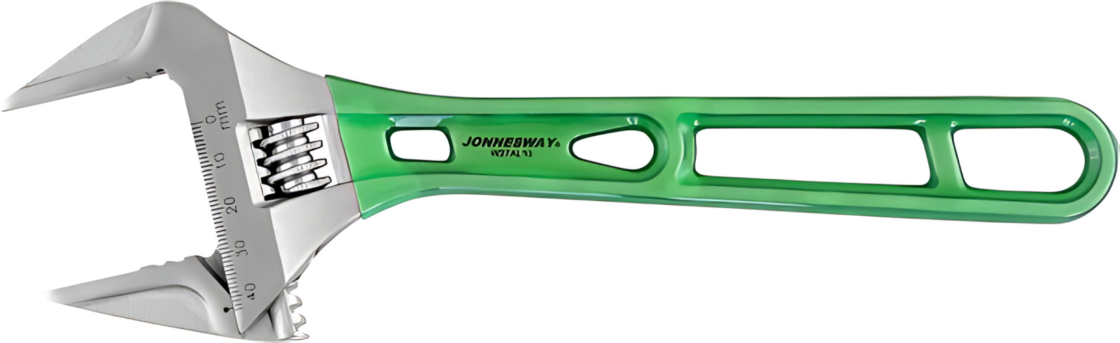 Ключ разводной JONNESWAY с облегченной рукояткой, 0-43 мм, L-250 мм фотография №2