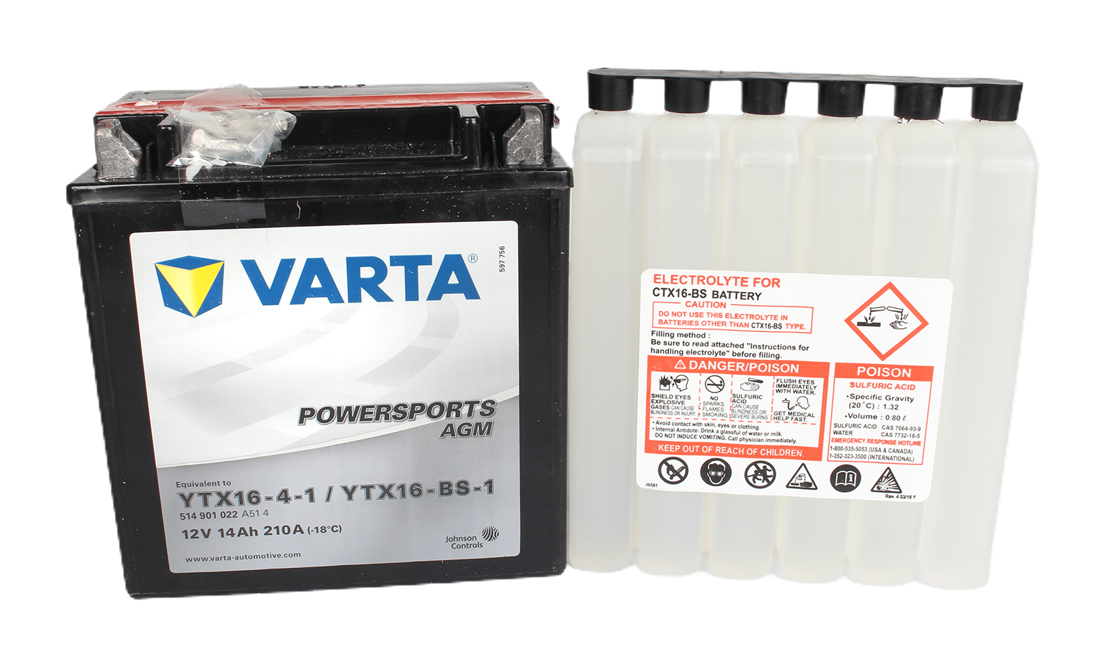 Аккумуляторная батарея VARTA гелевая 514 901 022 514 901 022 фотография №1