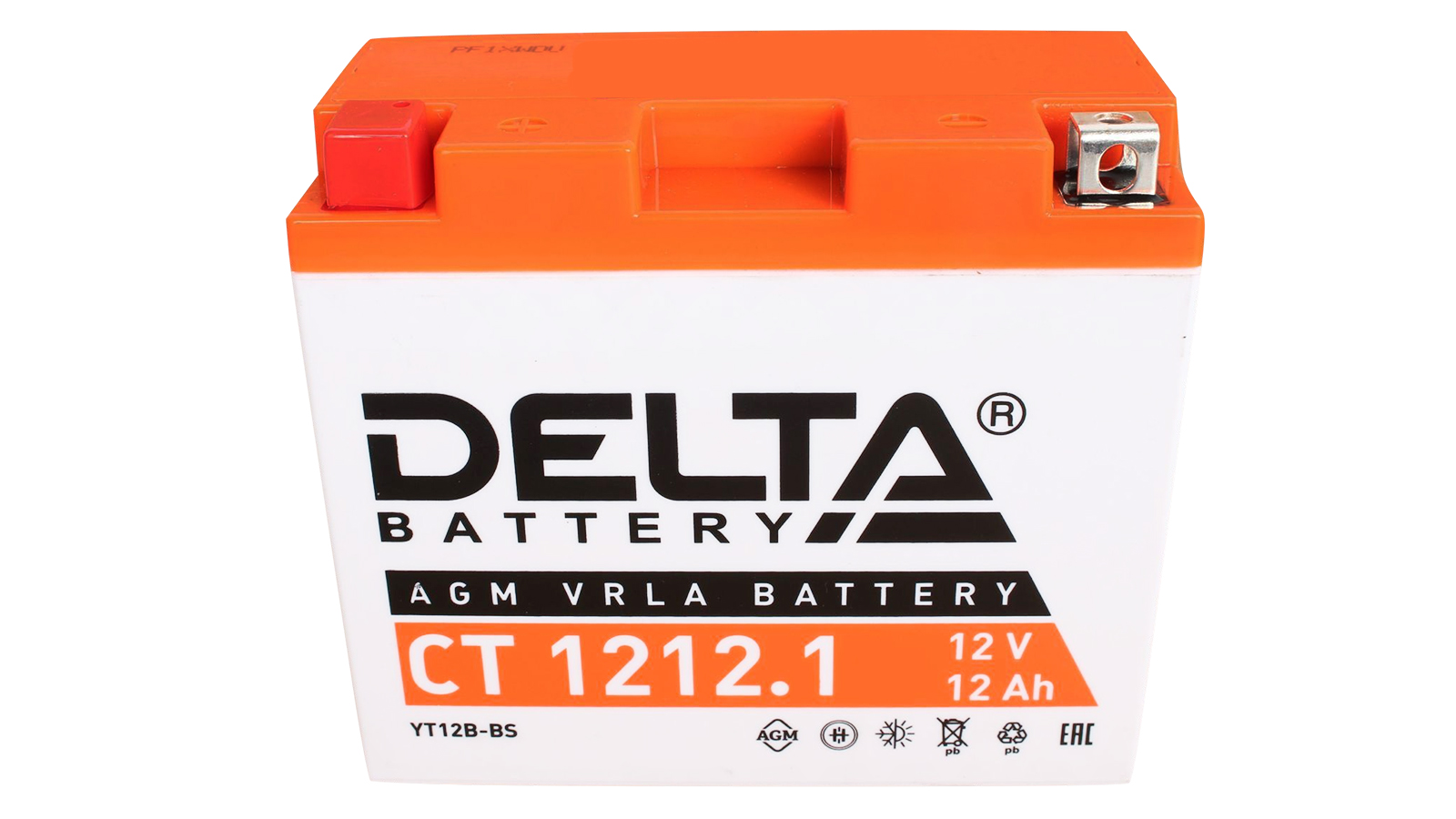 Аккумуляторная батарея DELTA СТ 1212.1 YT12B-BS фотография №1