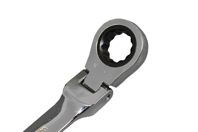 Ключ комбинированный с трещоткой шарнирный 15мм ЭВРИКА фотография №2