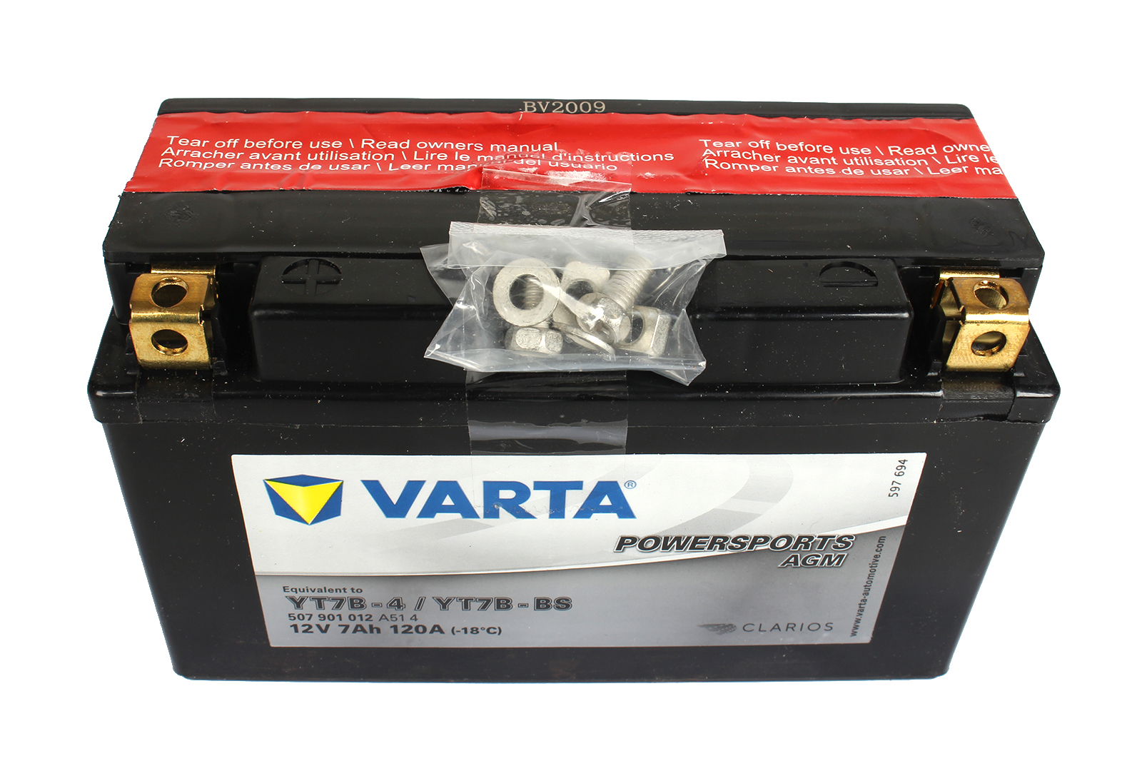 Аккумуляторная батарея VARTA гелевая YT7B-BS 6СТ7 507 901 012 фотография №2