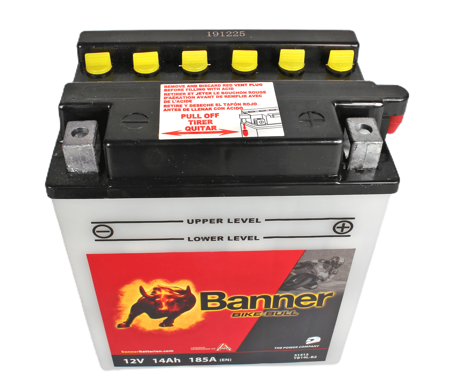 Аккумуляторная батарея BANNER Bike Bull YB14L-B2 514 013 014 фотография №2