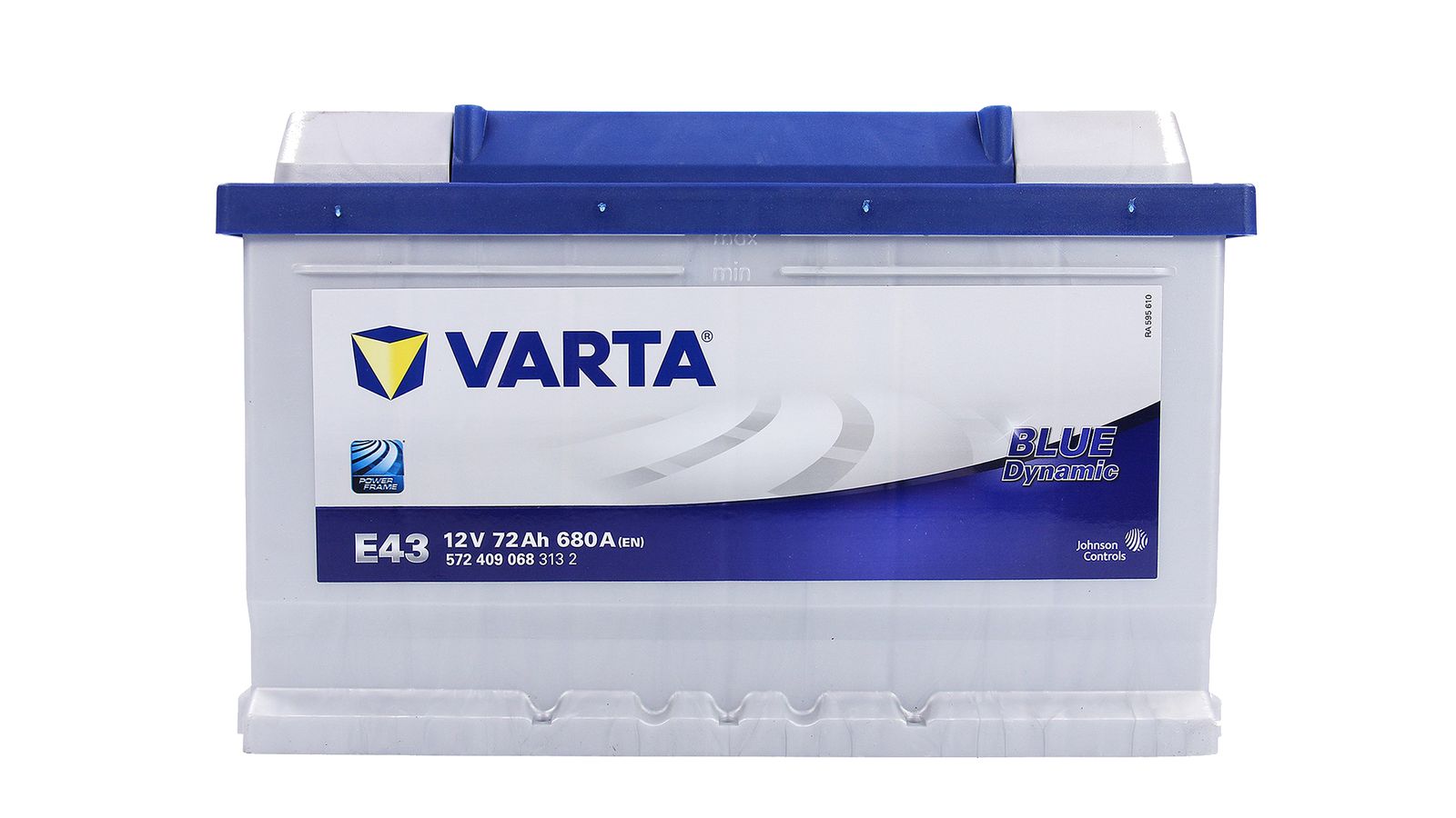 Аккумуляторная батарея VARTA BLUE 6СТ72 E43 * 572 409 068 680 А фотография №1