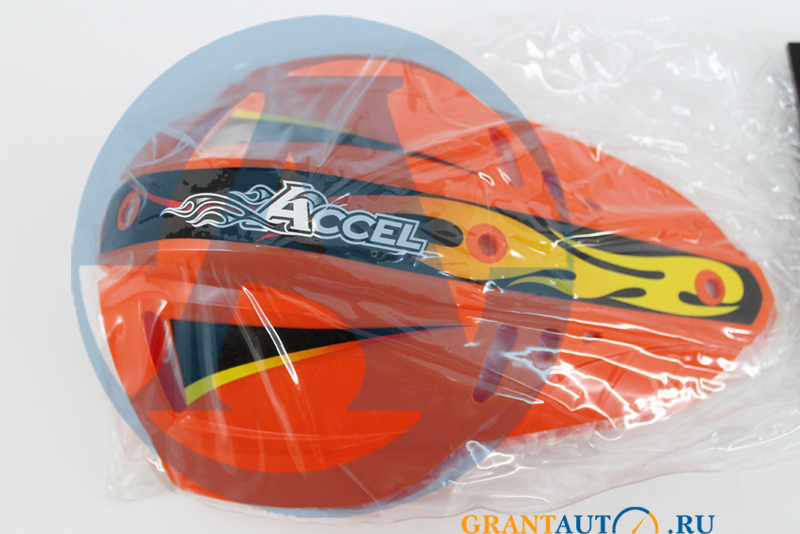 Лопухи защиты на руль мотоцикла эндуро оранжевый Accel фотография №1