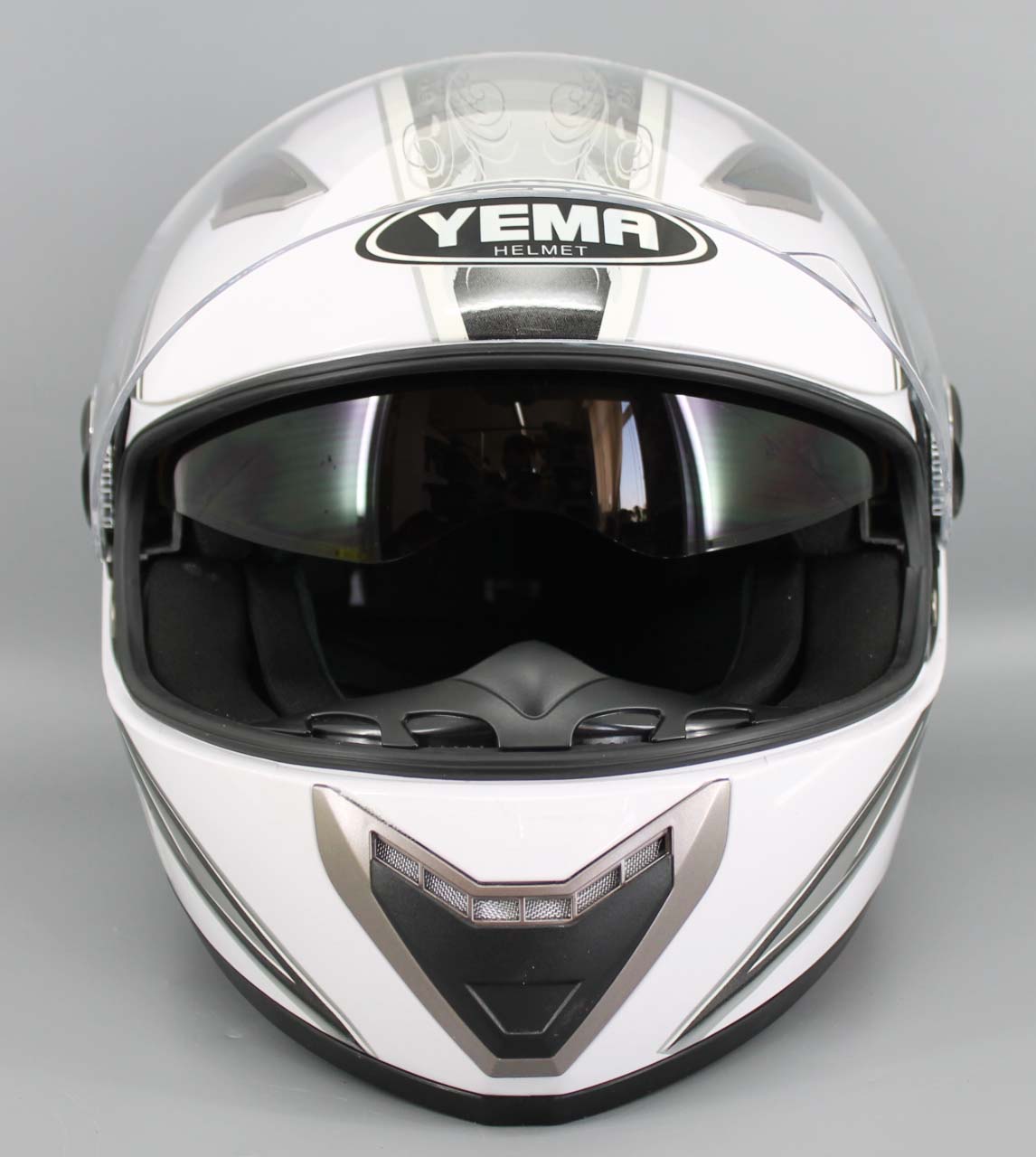 Шлем мото YEMA 826 2 стекла фотография №3