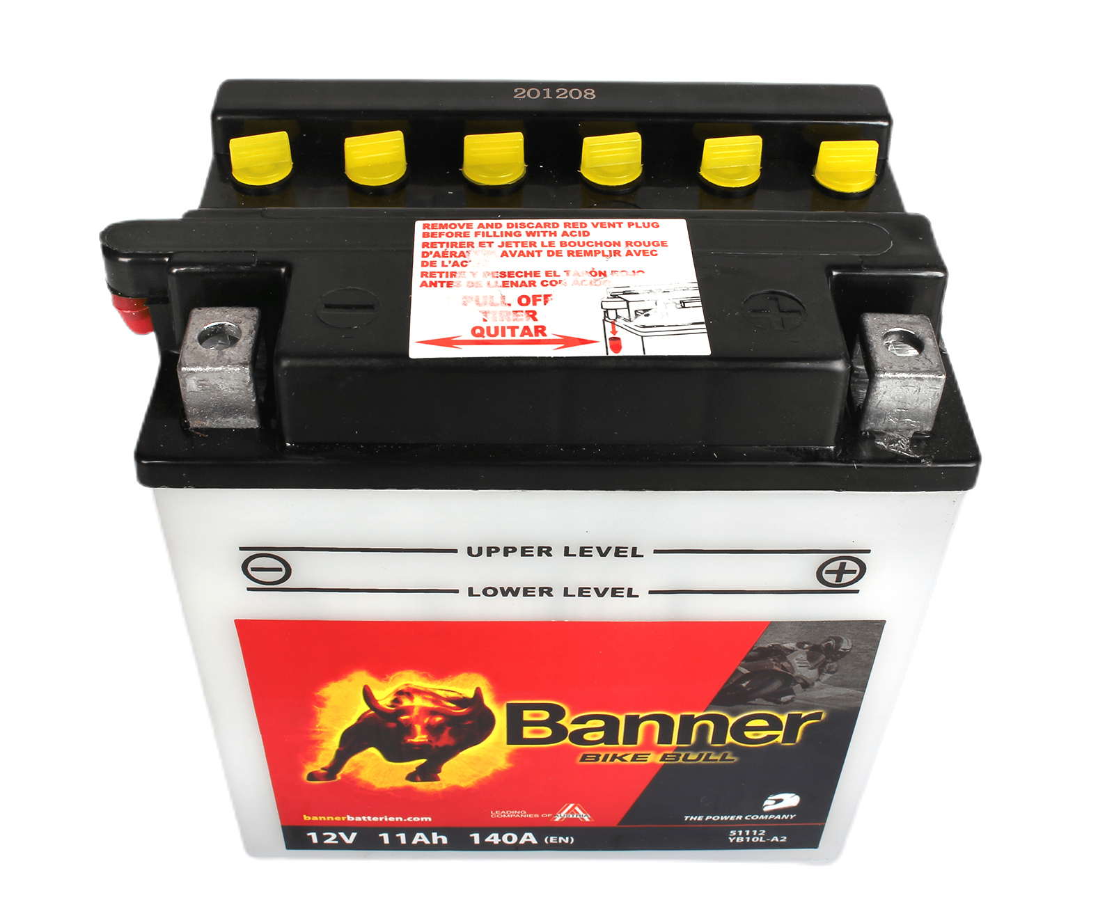 Аккумуляторная батарея BANNER Bike Bull YB10L-A2 511 012 009 фотография №2