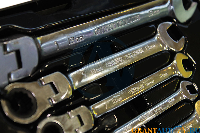 Набор ключей комбинированных с трещоткой 7 предметов STURM 1045-04-S2 фотография №2