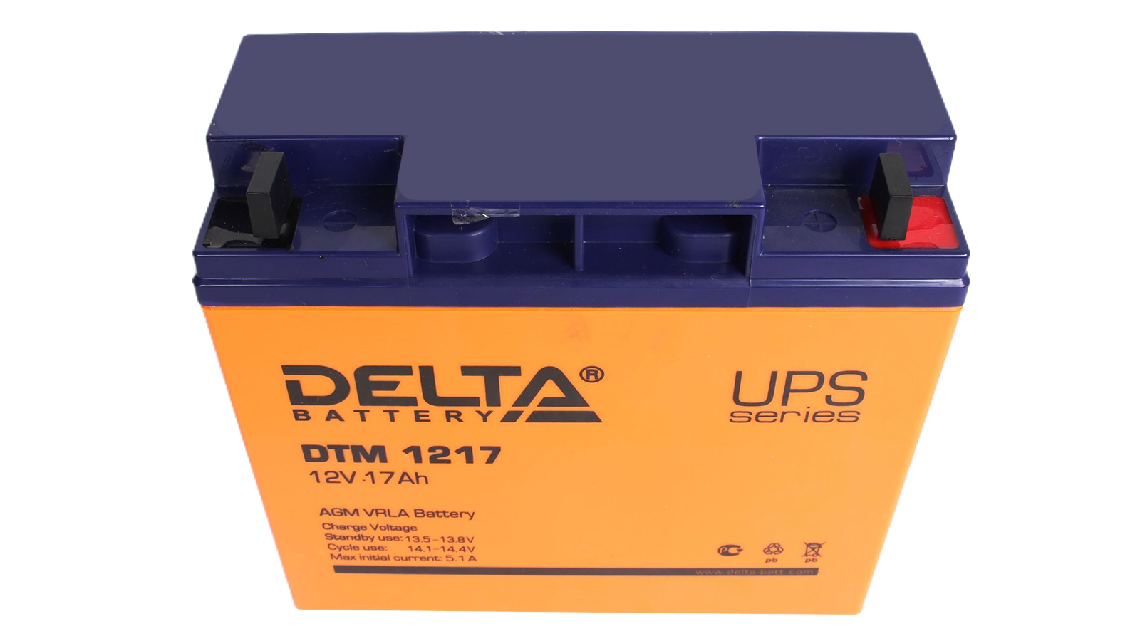 Аккумуляторная батарея DELTA DTM 1217 6СТ17 фотография №3