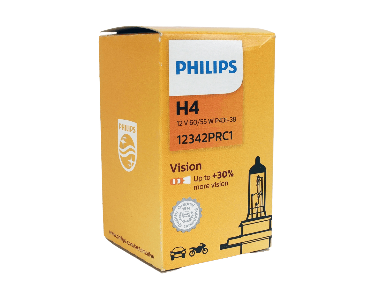 Лампа 12Vx60/55W H4 p43+30% PHILIPS PREMIUM фотография №4