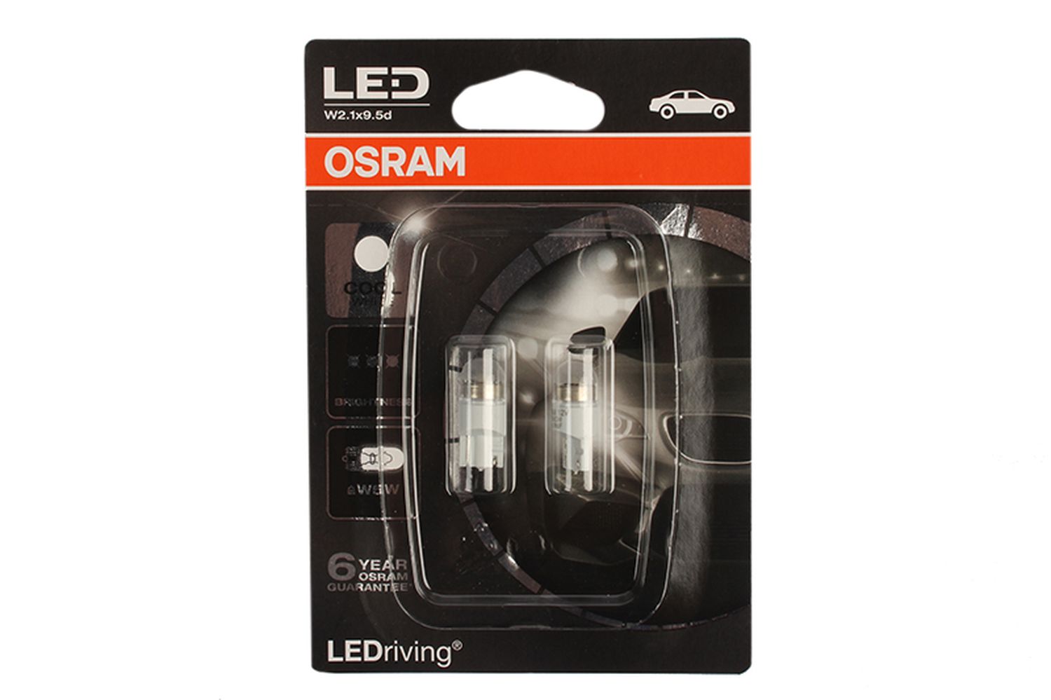 Лампа 12Vx1W OSRAM LEDRIVING COOL WHITE диод 2шт фотография №1