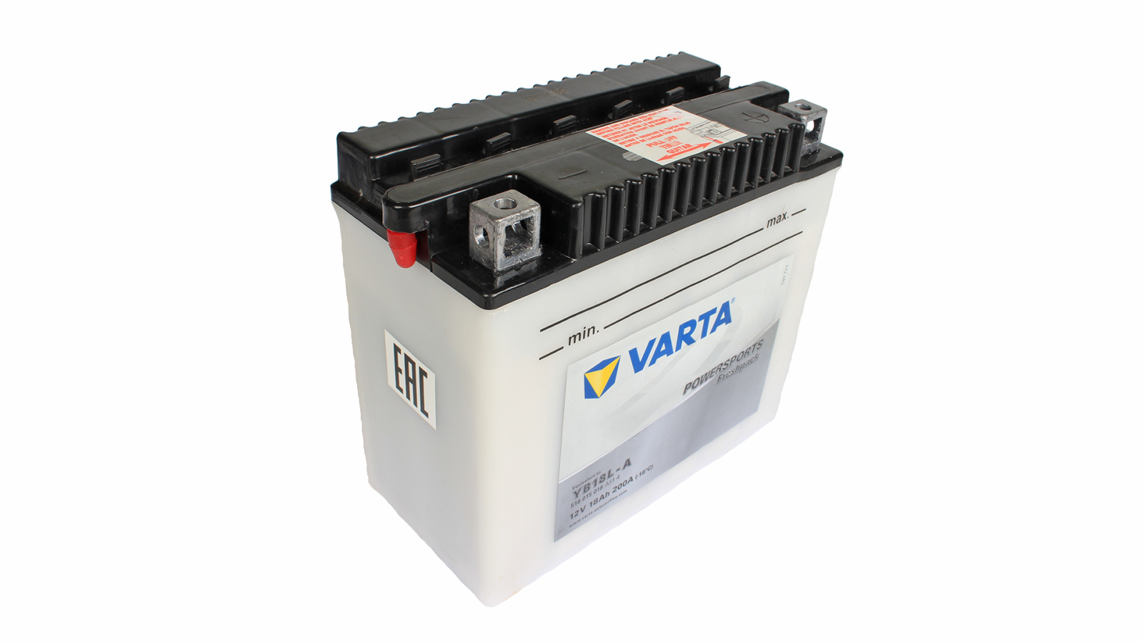 Аккумуляторная батарея VARTA белая YB18L-A 6СТ18 518 015 018 фотография №2