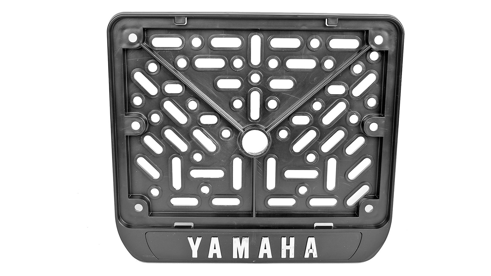 Рамка знака номерного мотоциклетная Yamaha нового образца 1 шт черная фотография №1