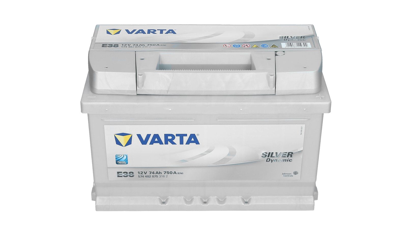 Аккумуляторная батарея VARTA SILVER 6СТ74 E38 574402075 фотография №1