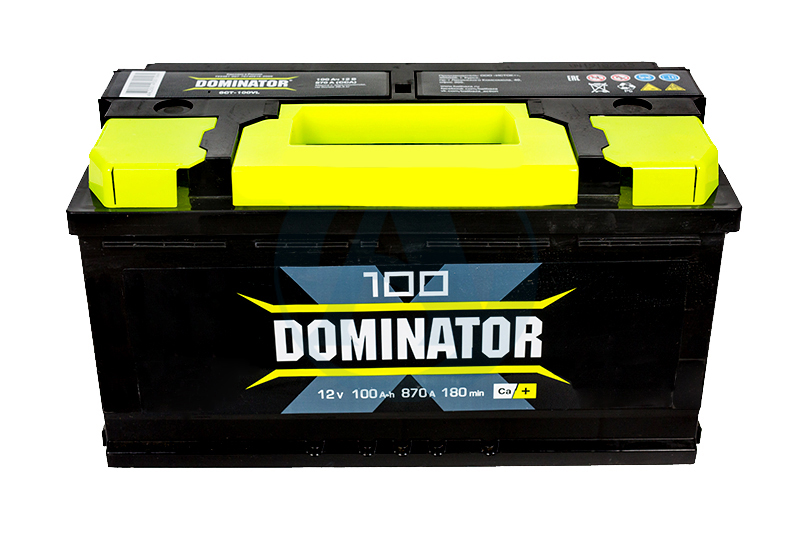 Аккумуляторная батарея DOMINATOR 6СТ100 обратная фотография №1