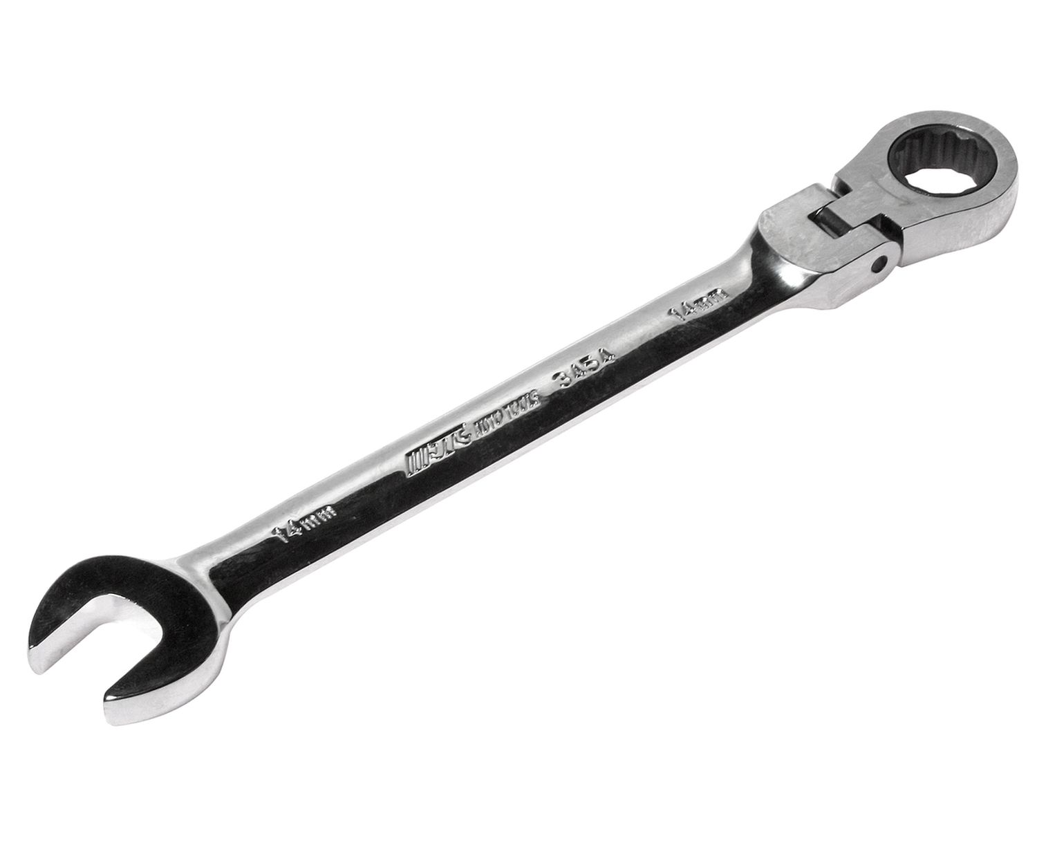 Ключ комбинированный с трещоткой шарнирный 14мм JTC фотография №1