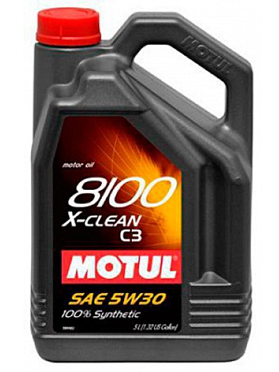 Масло моторное MOTUL 8100 X-CLEAN C3 5W30 1л фотография №1
