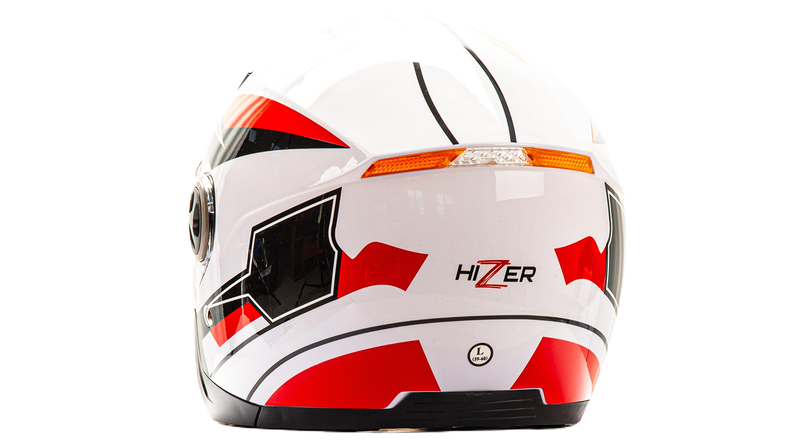 Шлем мото HIZER 219 #1 белый L фотография №2