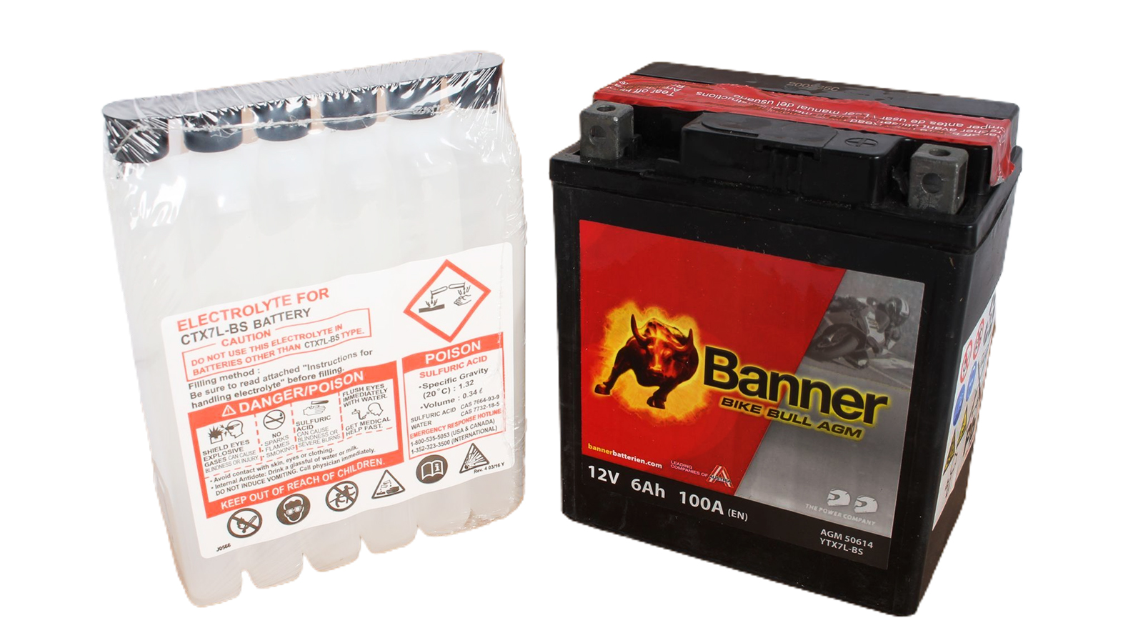 Аккумуляторная батарея BANNER Bike Bull YTX7L-BS 506 014 005 фотография №1