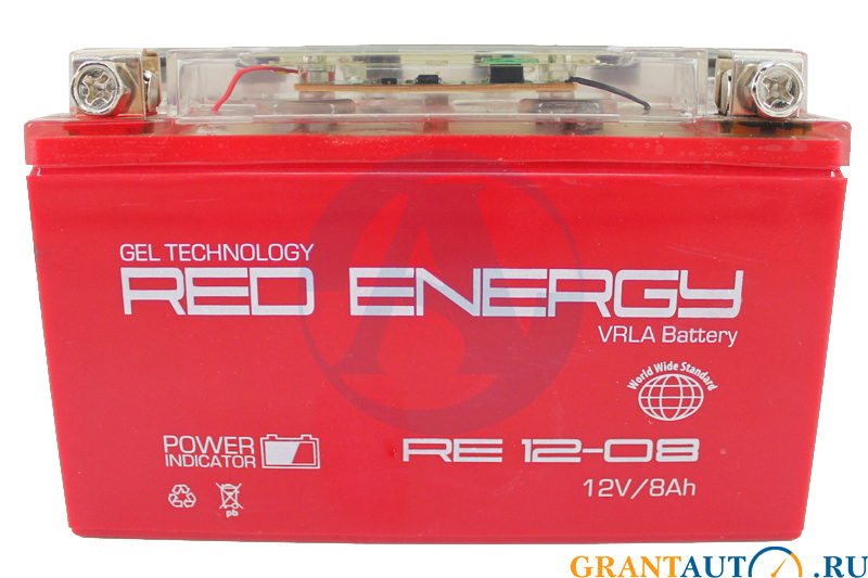 Аккумулятор мотоциклетный Red Energy RE 12-08 VRLA 6СТ8 фотография №1
