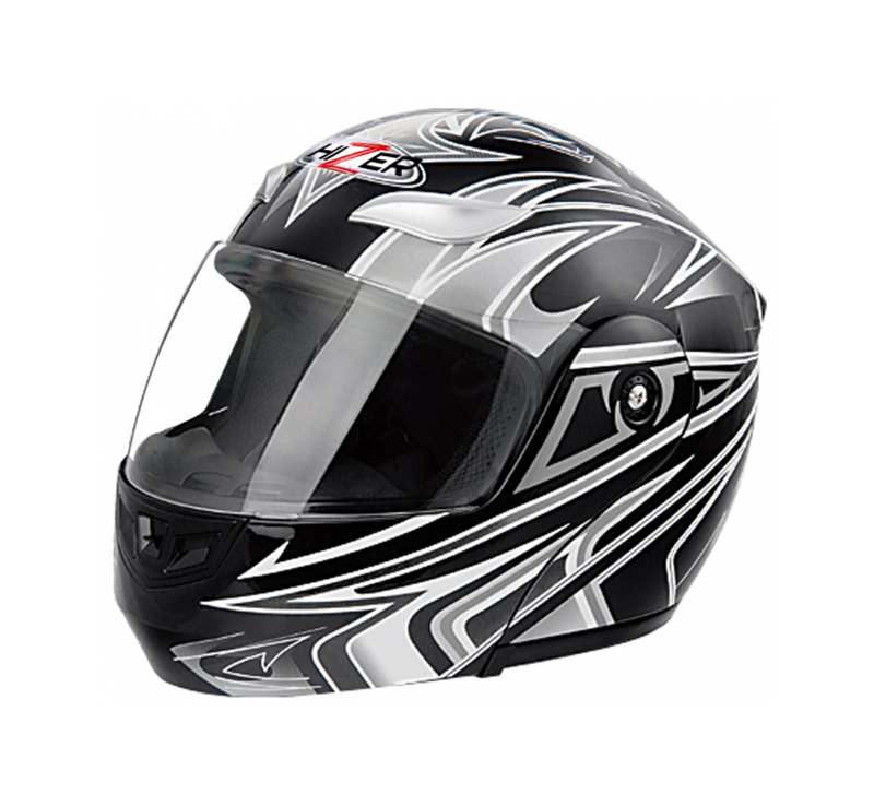 Шлем мото HIZER 620 #6 черный S фотография №1