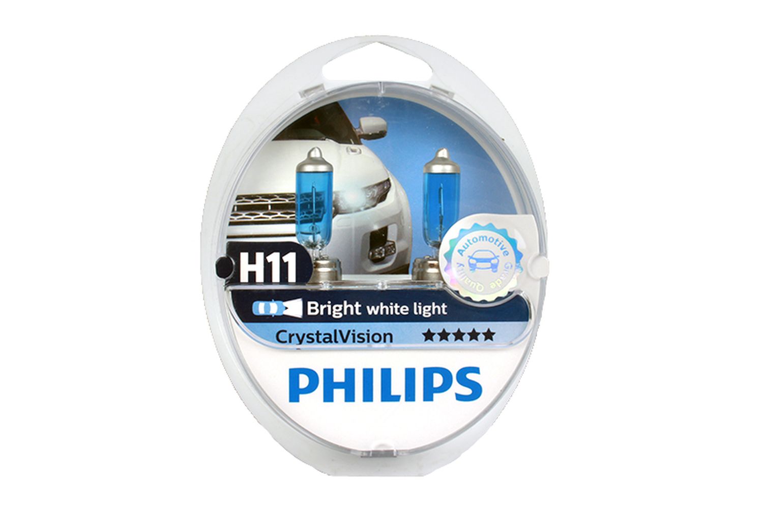 Лампа PHILIPS 12V H11 PHILIPS CRISTAL VISION комплект фотография №1