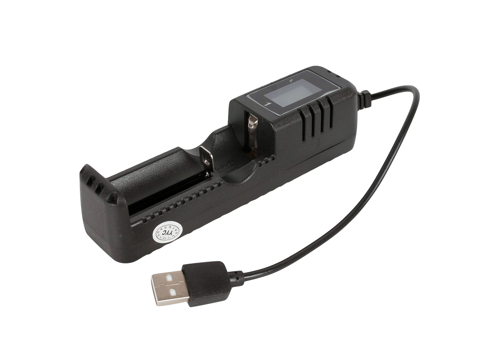 Зарядное устройство для 18650 1 АКБ с дисплеем USB фотография №2