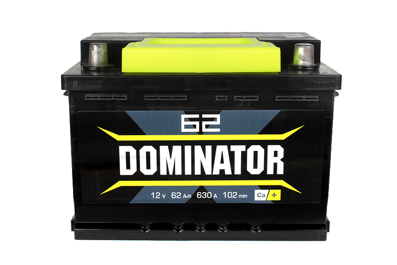 Аккумуляторная батарея DOMINATOR 6СТ62 обратная низкая фотография №1