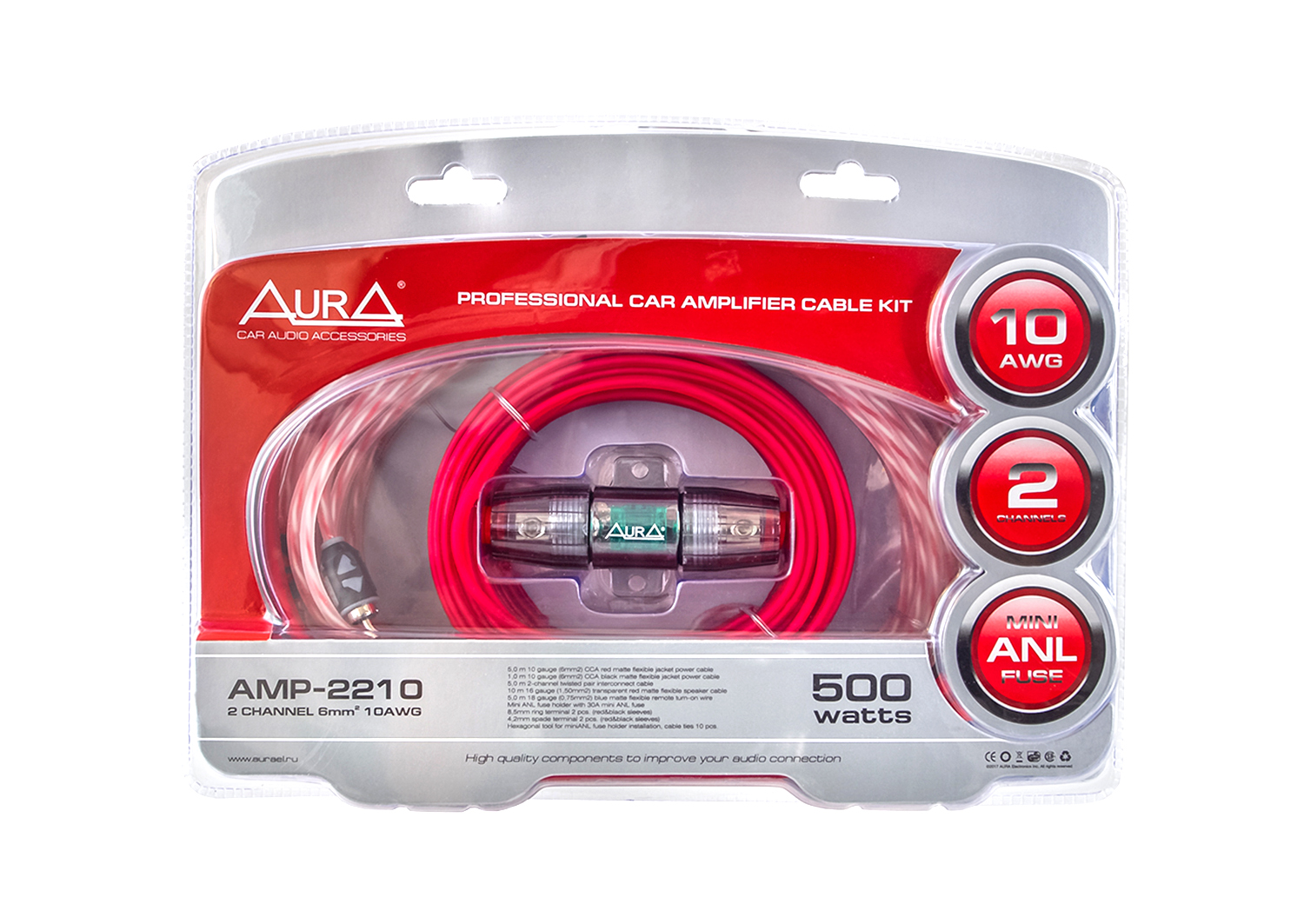 Набор AURA для подключения усилителя AMP-2210 комплект фотография №2