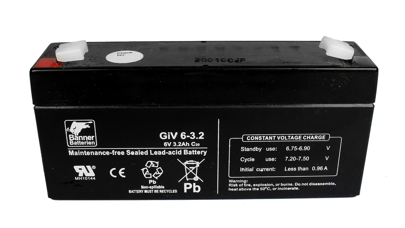 Аккумуляторная батарея BANNER GIV 06- 3.2 Австрия 134x34x66 фотография №1