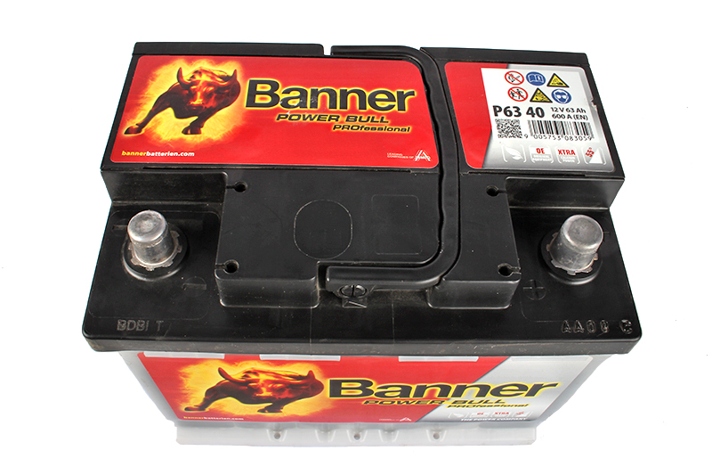 Аккумуляторная батарея BANNER Power Bull PRO P6340 6СТ63 обратная фотография №4