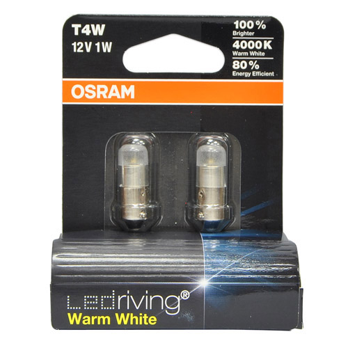 Лампа 12Vx4W OSRAM WARM WHITE 4000K 2шт комплект фотография №1