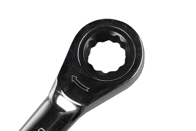 Ключ гаечный накидной с трещоткой 10х12мм ЭВРИКА фотография №2