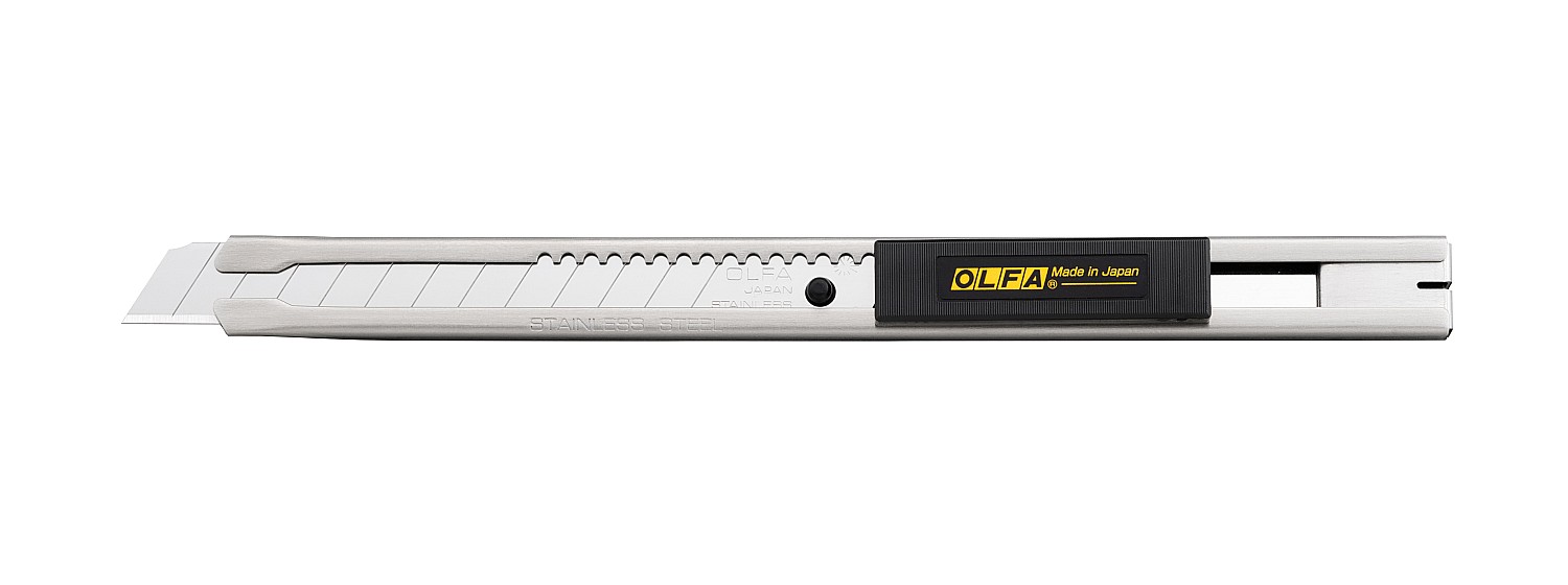 Нож OLFA автоматический из нержавеющей стали 9мм фотография №1