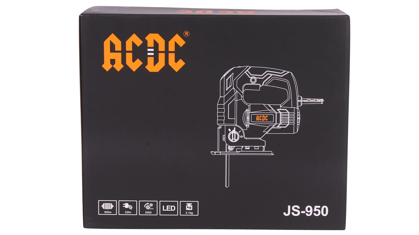 Лобзик ACDC JS-950, 3000 об/мин, автообдув, поворот основания до 45, 3 режима, в коробке фотография №5