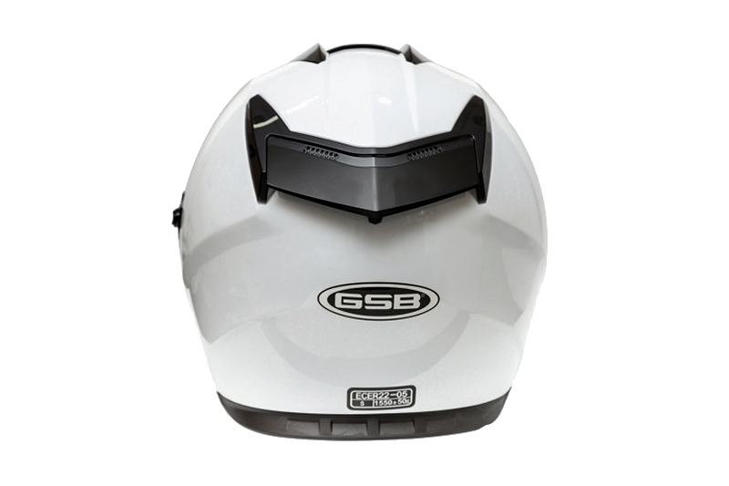 Мотошлем интеграл GSB G-350 WHITE GLOSSY размер XS фотография №3