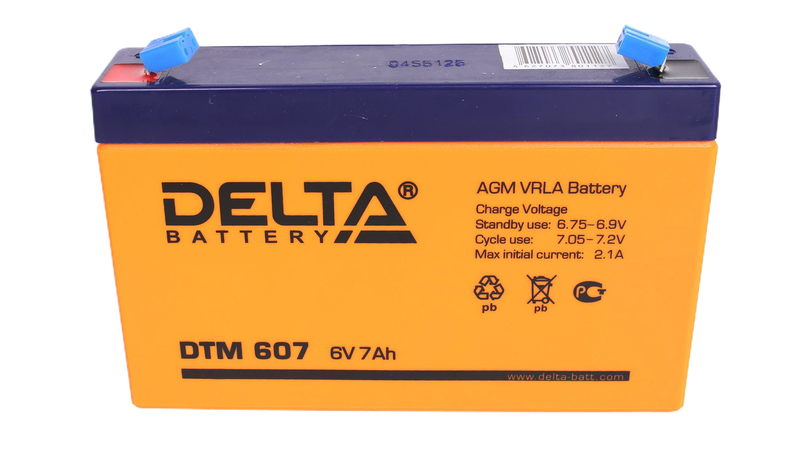 Аккумуляторная батарея DELTA DTM 607 3СТ7 фотография №1