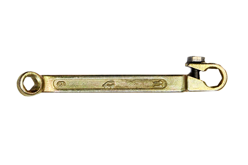 Ключ прокачки тормозов 9х11 с поджимом фотография №1