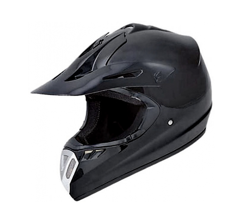 Шлем мото HIZER 610 #2 черный матовый M фотография №1
