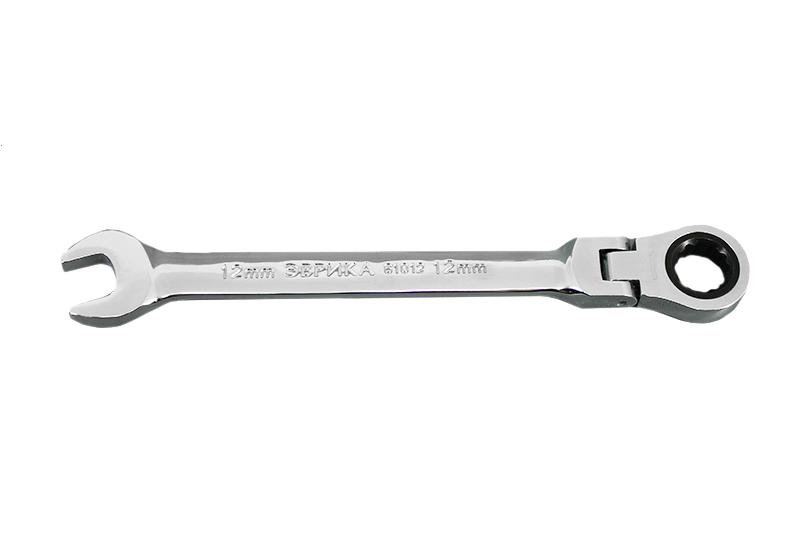 Ключ комбинированный с трещоткой шарнирный 12мм ЭВРИКА фотография №1