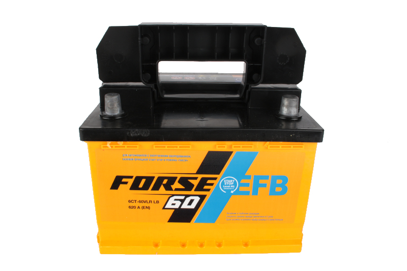 Аккумуляторная батарея FORSE EFB 6СТ60 низкий обратная фотография №1