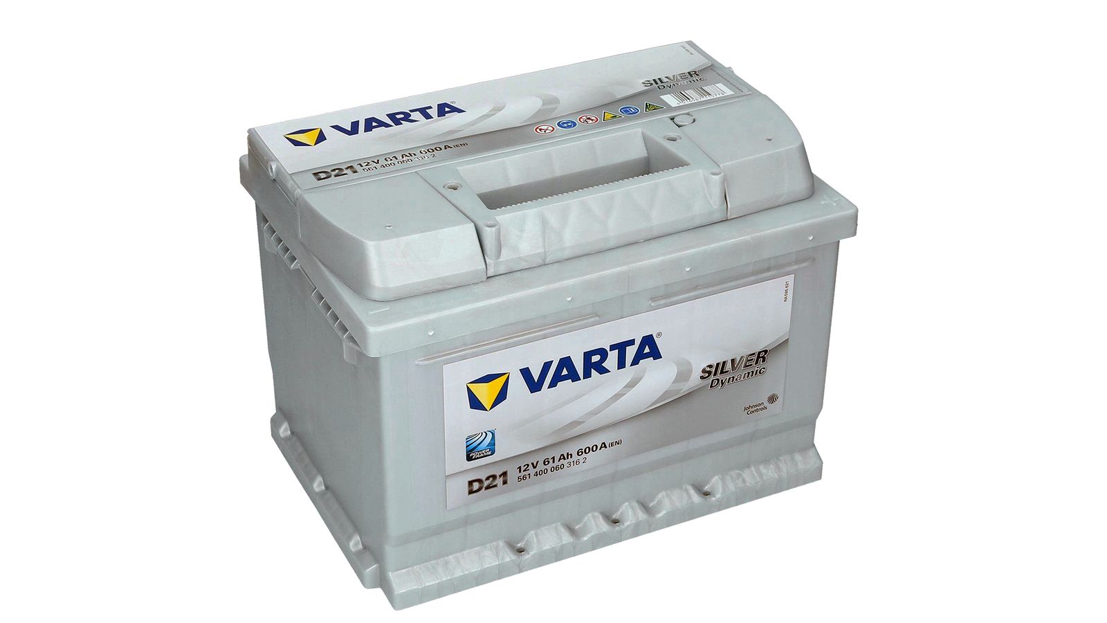 Аккумуляторная батарея VARTA SILVER 6СТ61 низкая D21* 561 400 060 600 А фотография №2