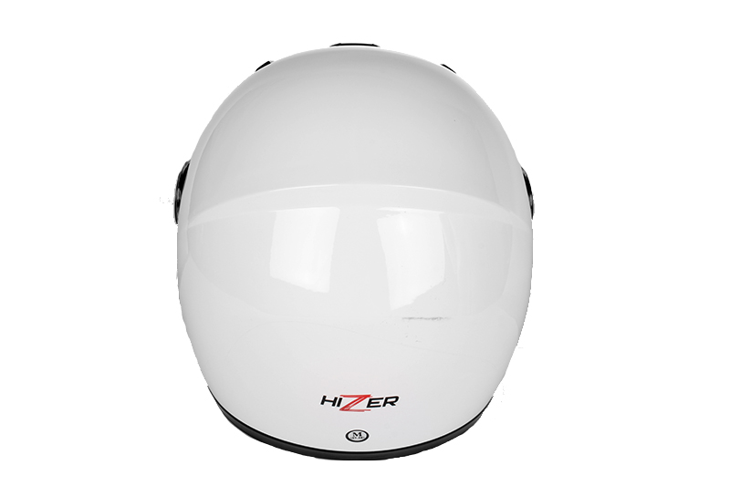 Шлем мото HIZER 523 #1 белый L фотография №3