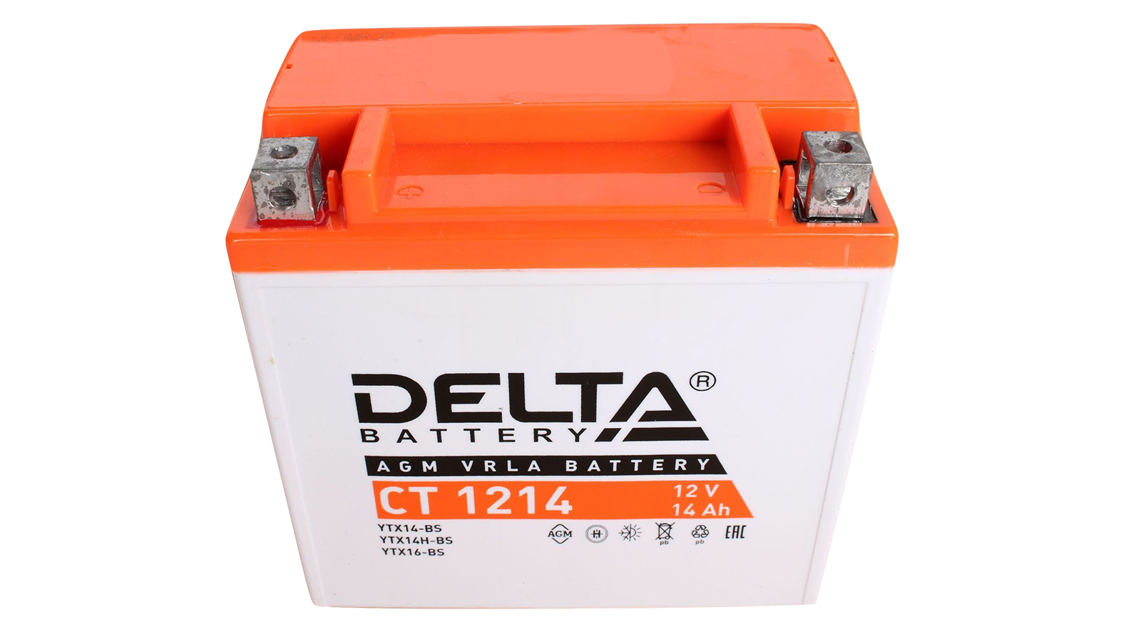 Аккумуляторная батарея DELTA СТ 1214 YTX16-BS 6СТ14 1000 фотография №1
