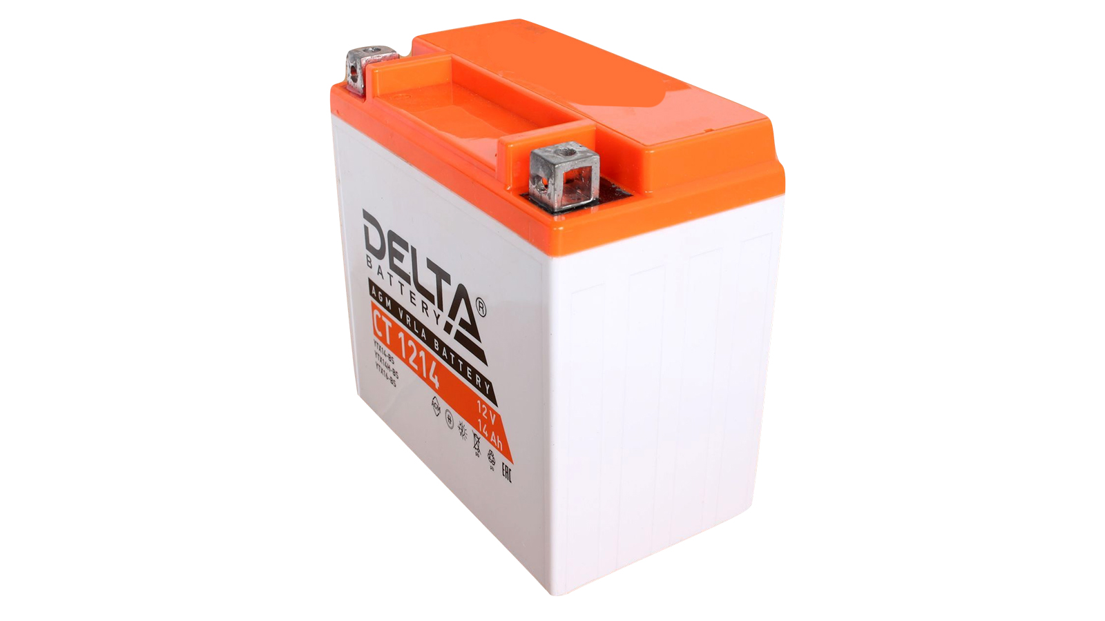 Аккумуляторная батарея DELTA СТ 1214 YTX16-BS 6СТ14 1000 фотография №2