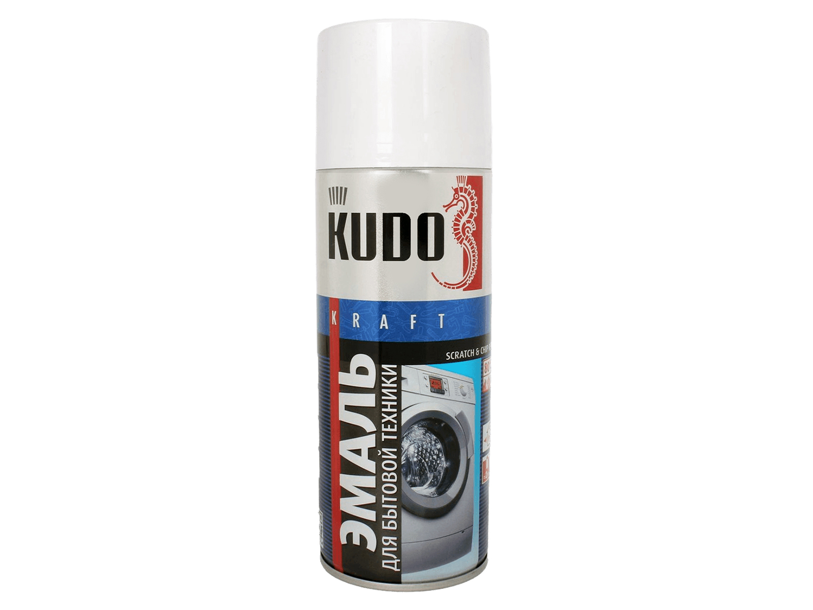 Краска KUDO белая для бытовой техники 520мл фотография №1