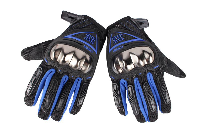Перчатки защитные V005 синие L фотография №2