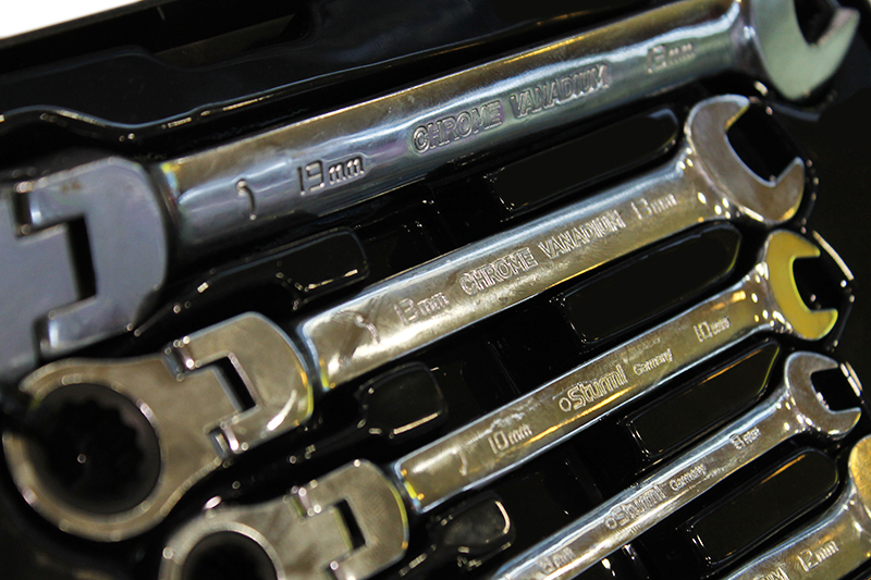 Набор ключей комбинированных с трещоткой 7 предметов STURM 1045-04-S2 фотография №3